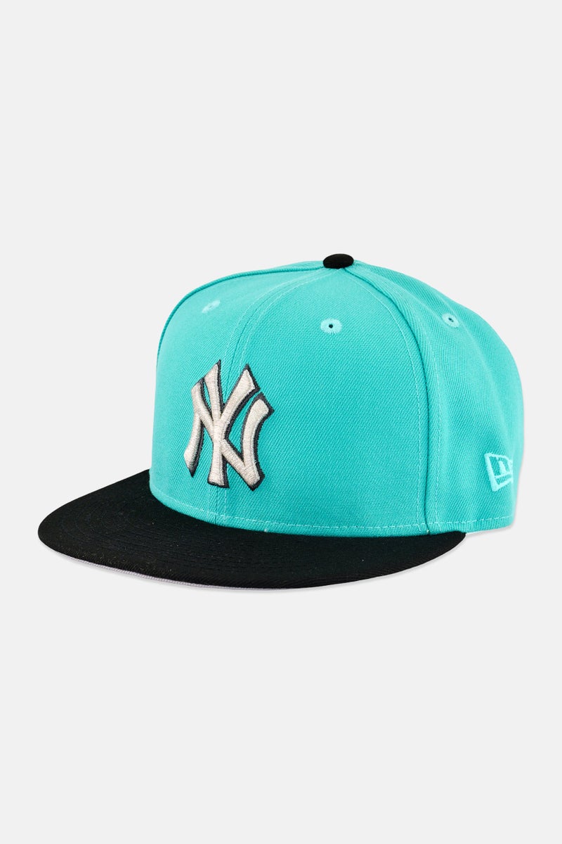 New Era x MLB Men New York Yankees Fitted Cap, Mint Green - Image 1