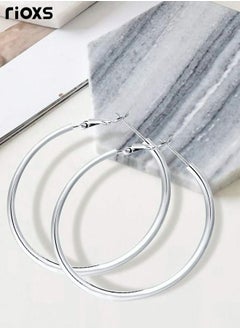 12 Pairs Big Hoop Earrings Silver Gold Stainless Steel Earrings for Women Gift for Birthday Valentines Day - pzsku/Z81240B86AB321B5DE8CDZ/45/_/1683870848/832946e1-7b7f-4f67-aa34-1d51edb6dab5