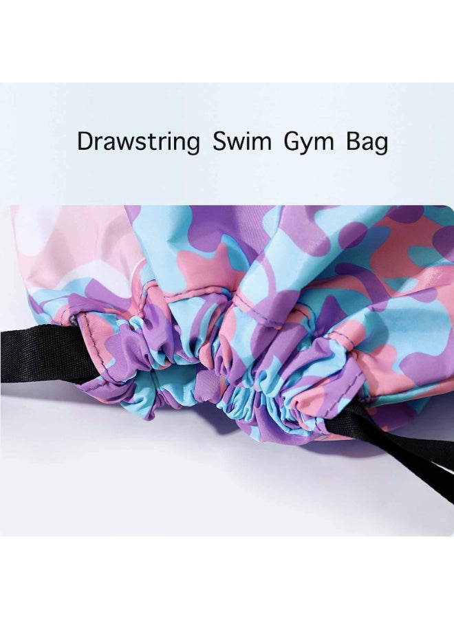 Kibee Swimming Bag Beach Backpack Yoga Bag Waterproof Drawstring Backpack Sports Backpack Fitness Backpack，Cartoon Anime Drawing Swimming Bag  Suitable for swimmers - Image 3