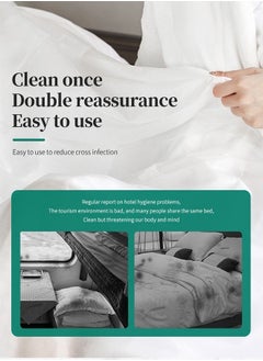 Generic Travel Queen Disposable Sheets, Travel Set Disposable Bedding, Travel, Spa & Hotel Disposable Portable Travel Sheets  - Image 3