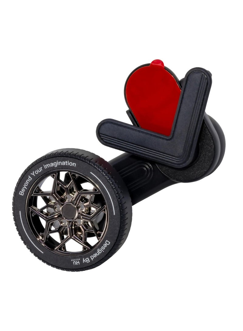 H U Magnetic Car Phone Holder for Central Control Screen with 20 N42 Magnets, 360° Rotation, and Adjustable Clip - Image 2