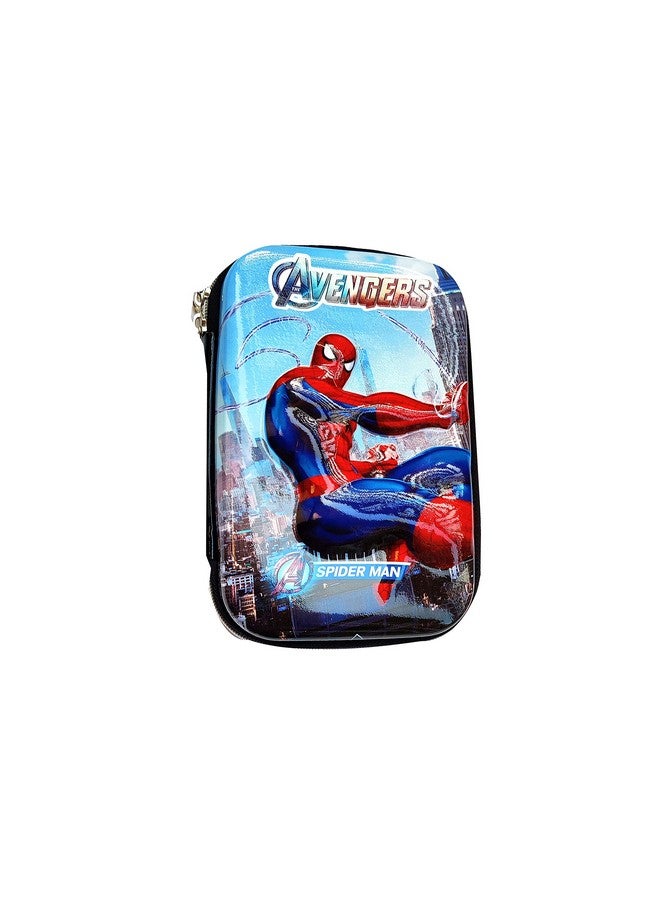 Samvardhan Embossed Large Capacity Hardtop Pencil Case - Students School Supply Organizer Box Pen Pouch Holder for Kids Boys Girls Toddlers (Avengers) - Image 4