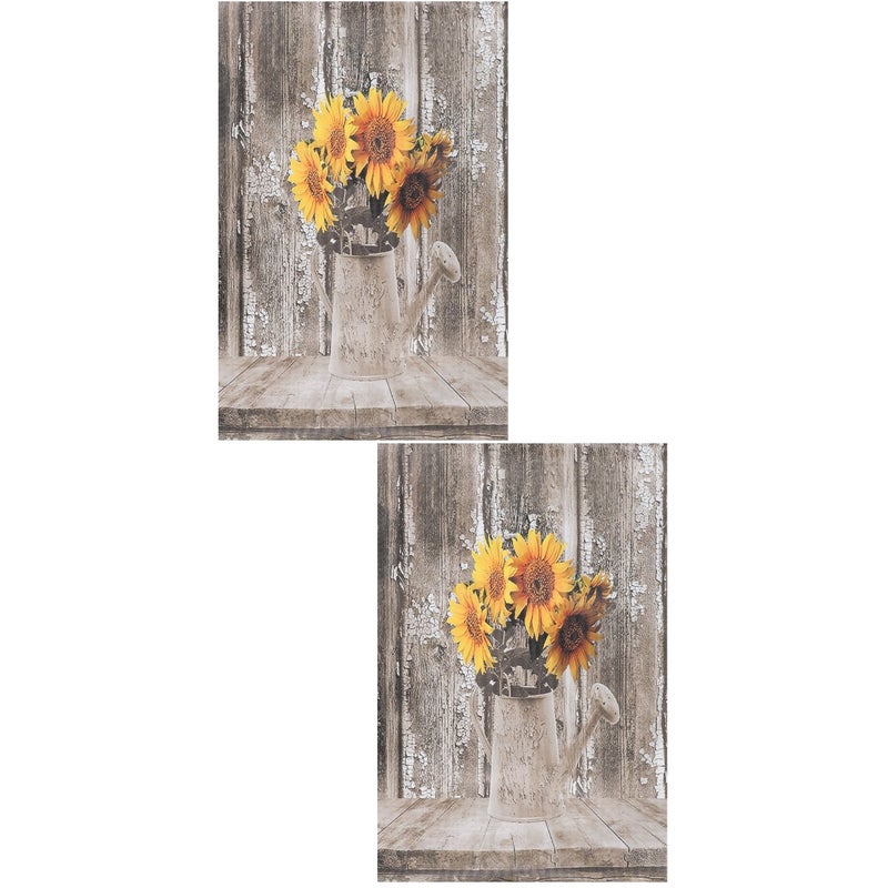 2pcs Sunflowers Canvas Painting Sunflowers Canvas Wall Art Sunflowers Wall Decor Painting - Image 1