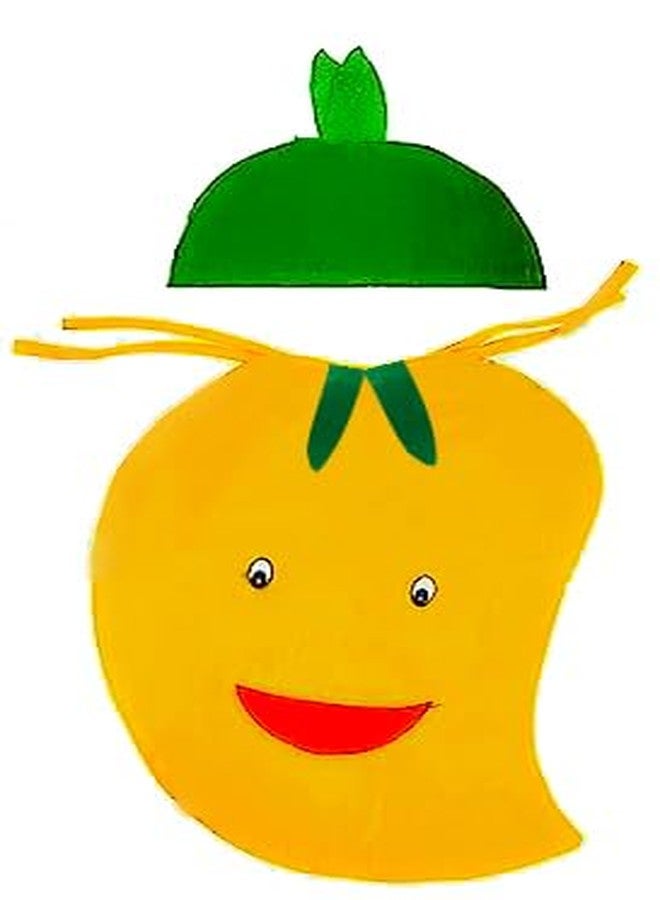 The GrowSome Polyester Mango Fruit Costume For Kids| Fruit Shape Cutout For Childs| Fruits And Vegetables Costume For Babies| Healthy Fruits Dress For Kids (Jumpsuit Not Include) (6-8 Years), Yellow - Image 3