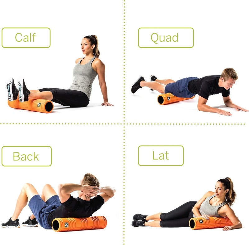 Trigger Point Performance Therapy Grid Patented Multi-Density Foam Massage Roller Exercise, Deep Tissue&Muscle Recovery Relieves Muscle Pain & Tightness, Improves Mobility & Circulation - Image 4