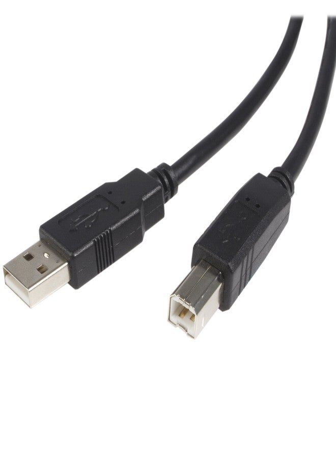 StarTech.com 10 ft USB 2.0 Certified A to B Cable - M/M - 10ft type a to b USB Cable - 10ft a to b USB 2.0 Cable (USB2HAB10),Black - Image 1