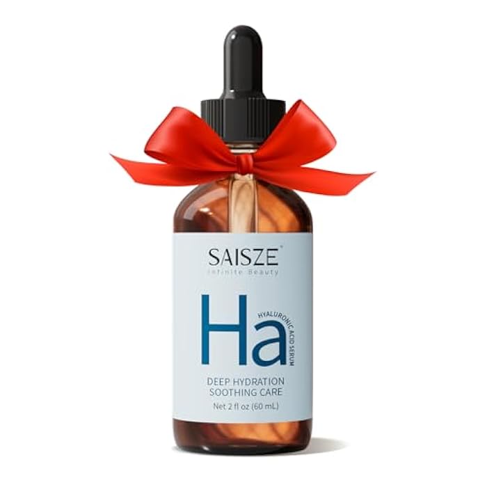 SAISZE Hyaluronic Acid Serum For Face, Anti Aging Skin Care Facial Serums, Hydrating, Moisturizing and Plumping, Face Moisturizer For Dry Skin, 60ml - Image 1