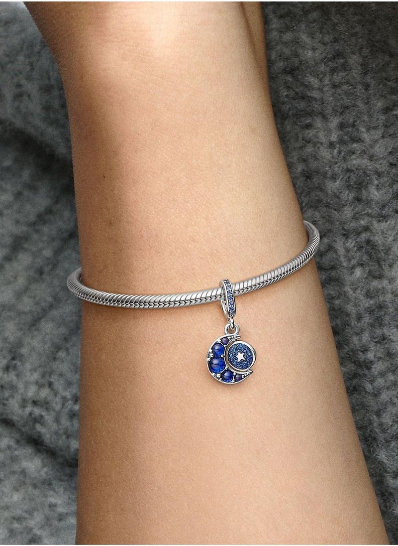 PANDORA Sparkling Moon Spinning Dangle Charm  - Image 4