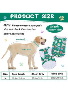 Saintrygo Saintrygo 10 Pcs Lovely Puppy Shirts Print Dog Clothes Breathable Pet Cartoon Dog Shirt Clothes Sweatshirt for Dog Puppy Cat (Large)  - Image 2