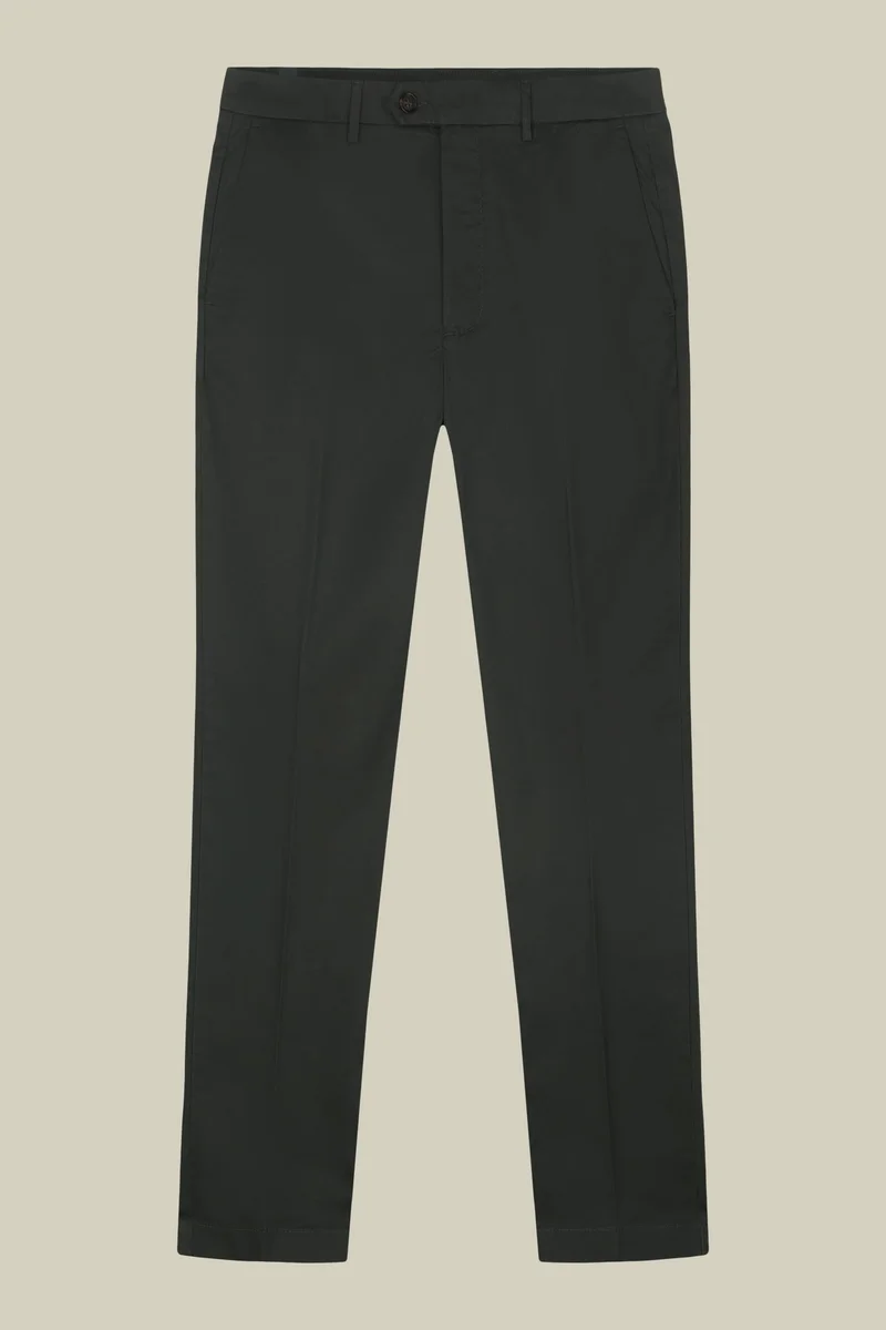 Doppelganger Green Men's classic regular fit chino trousers - Green for Men | Best Price UAE