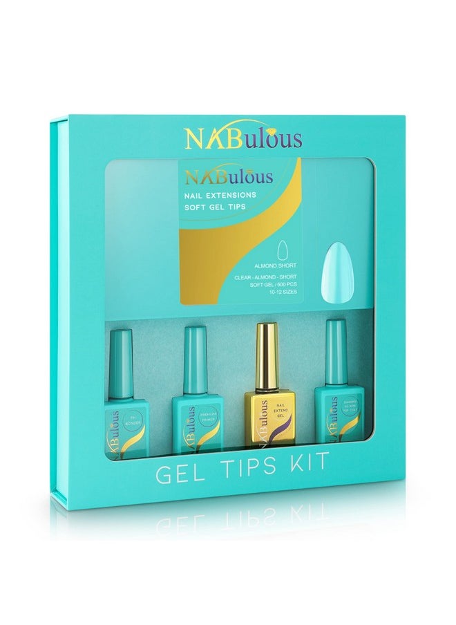 NABULOUS NABulous Professional Starter Kit | Almond Shape, Short Length | Quick & Easy Gel Kit, Salon Quality At-Home Gel Kit | Box of Nail Extensions | DIY Manicure in a Minute Kit (Almond Short)  - Image 5