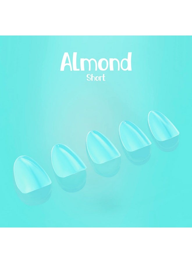 NABULOUS NABulous Professional Starter Kit | Almond Shape, Short Length | Quick & Easy Gel Kit, Salon Quality At-Home Gel Kit | Box of Nail Extensions | DIY Manicure in a Minute Kit (Almond Short)  - Image 2