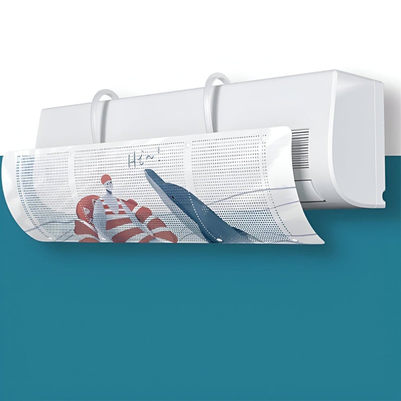 Richulin Air Conditioner Deflector Multi-Use Air Conditioner Deflector for Cold and Hot Air Conditioning Systems Balanced, Retractable and Controlled, Accurate Size 84x23x0.5cm - Image 1