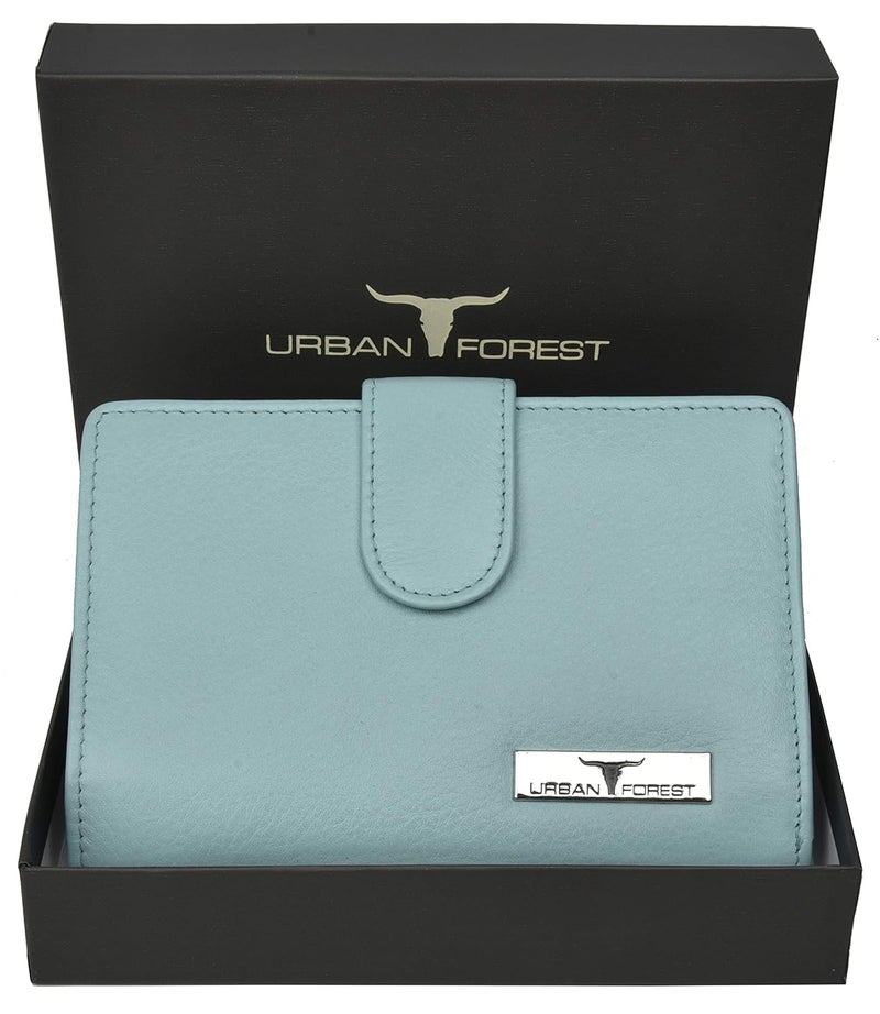 URBANFOREST Arya Pastel Blue Leather Wallet for Women - Image 2