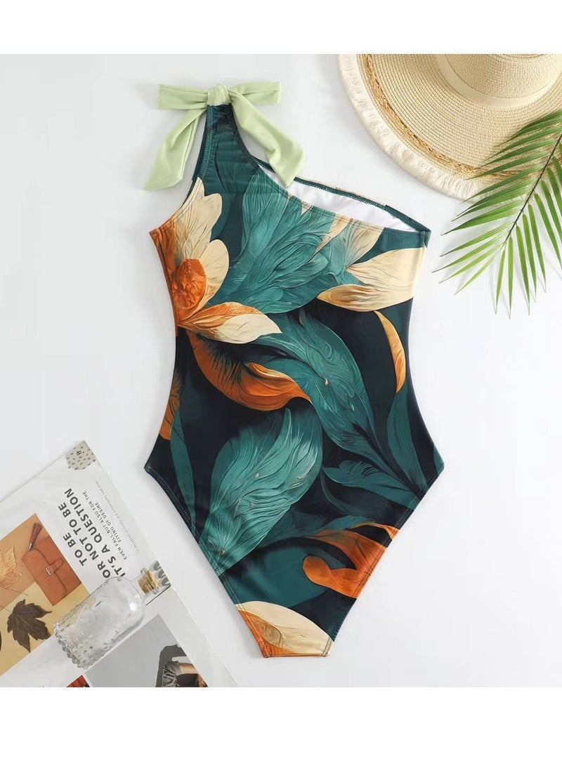 SISGL 2-Piece Women Swimsuit With Beach Cover Ups Long Wrap Skirt Bathing Suit Swimwear Holiday Beach Dress Female Retro Swimwear Vintage Surf Wear Summer - Image 3