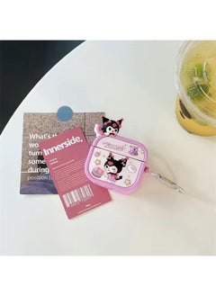 Generic AirPods 4Th Generation Cartoon Silicone Soft Protective Cover Suitable For Apple Wireless Bluetooth Headphone Case Hot Sale In Foreign Trade-Color:D43 Model (with Hook)-Applicable Models:Airpods 4 (2024 Version)  - Image 1