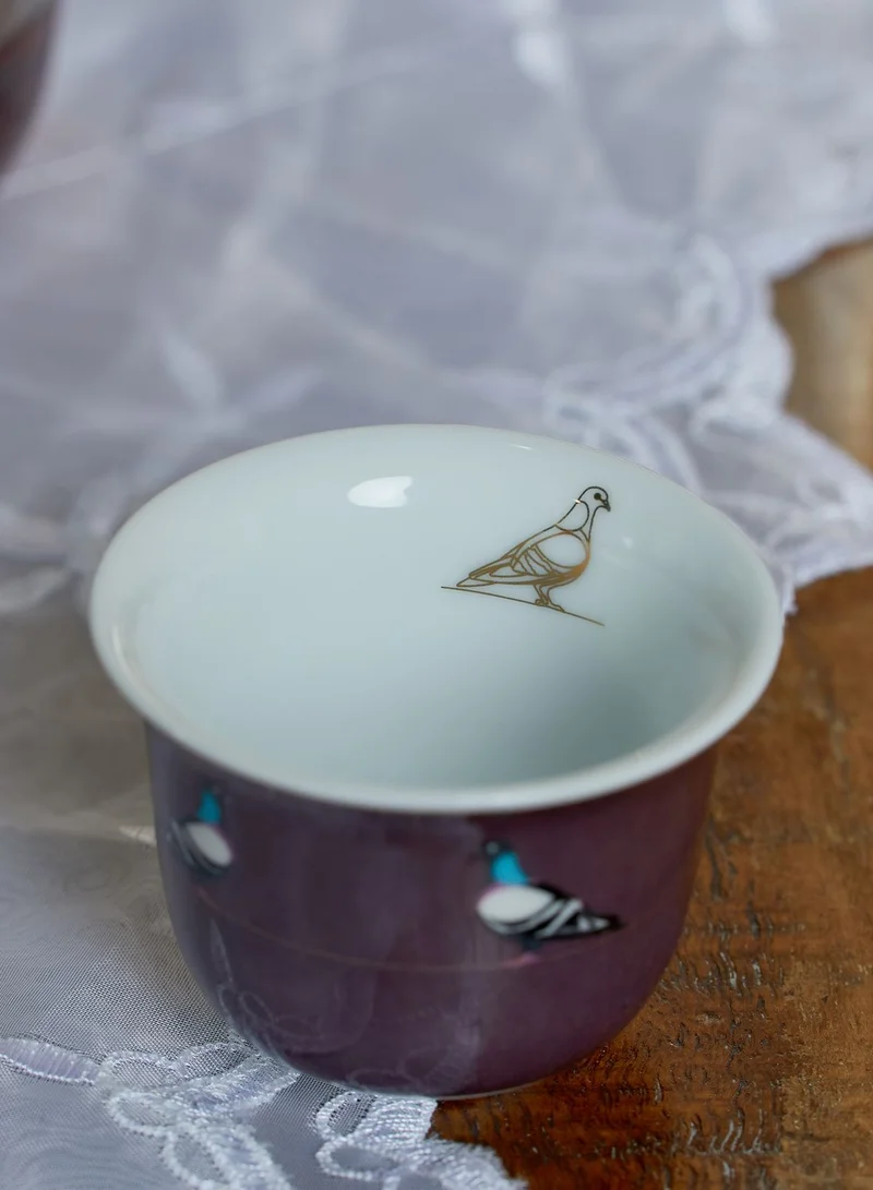 Silsal Sarb Arabic Coffee Cup - Rock Pigeon
