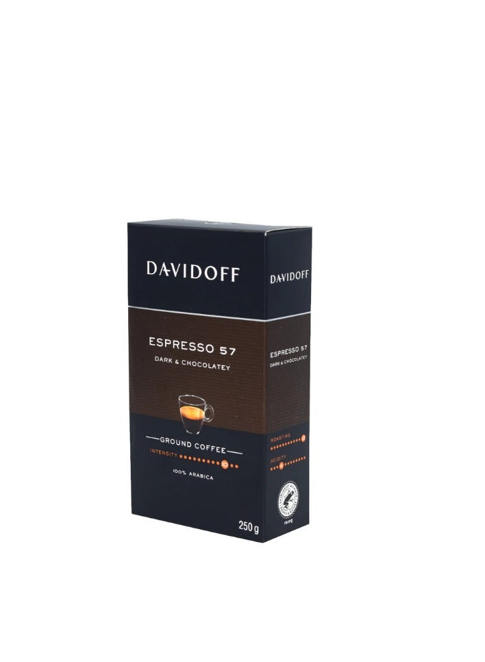 Davidoff Espresso 57 Dark & Chocolatey Ground Coffee 250g