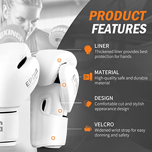 FIVING Boxing Gloves for Men and Women Suitable for Boxing Kickboxing Mixed Martial Arts Muay Thai MMA Heavy Bag Fighting Training - Image 2