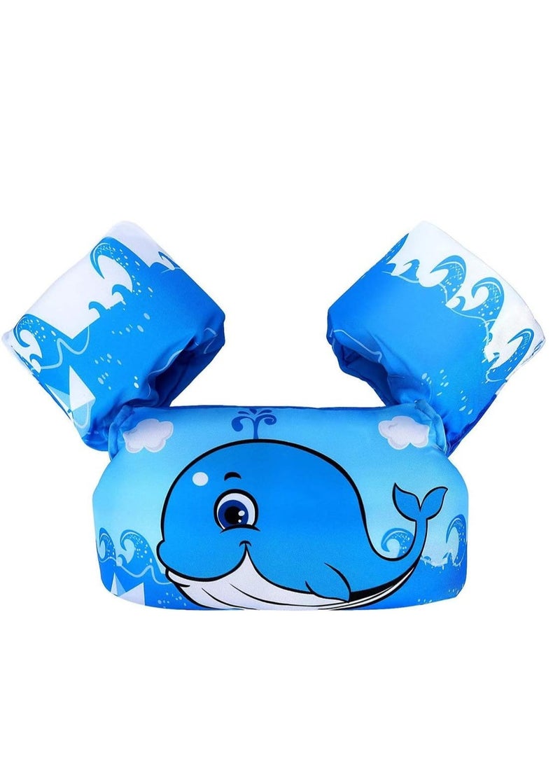 تراسل رباط ذراع سباحة للأطفال، سترة سباحة للأطفال الصغار، عوامات بأجنحة سباحة كرتونية لطيفة، عوامات ذراع للأطفال من 2-6 سنوات، معدات تدريب السباحة لتعليم السباحة للأطفال الصغار بوزن 14-25 كجم - Image 1