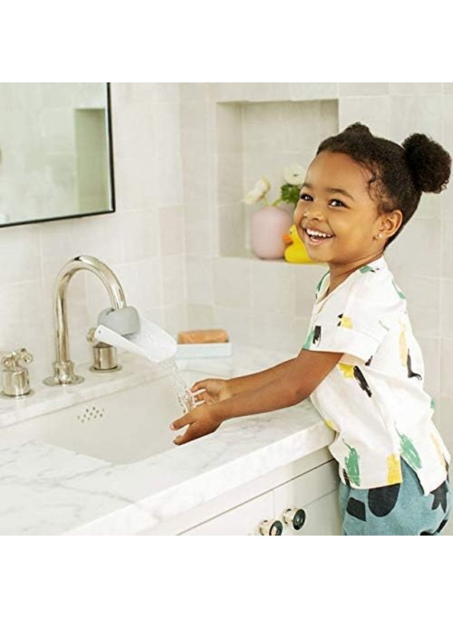 Fujian Faucet Extender for Kitchen and Bathtub Sink - Universal Sink Handle Extenders - Fun Hand-Washing with Sink Faucet Extender for Toddlers and Babies (Grey) - Image 3