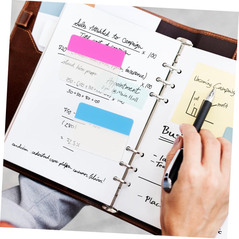Reusable Translucent Memo Pads Strong Self Adhesive Planning Stickers for Reminders Organization - Image 5