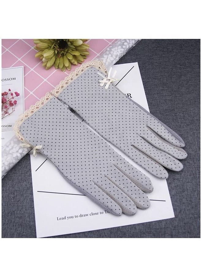Umiwin Pair Women Sun Protective UV Protection Summer Sunblock Touchscreen Gloves For Driving Riding  - Image 3