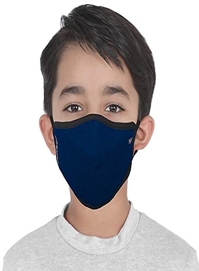 Wildcraft Supermask W95 Plus Reusable Outdoor Respirator With Neckband For Kids, Pack Of 3, Popcorn: Blu_Posdn - Image 1