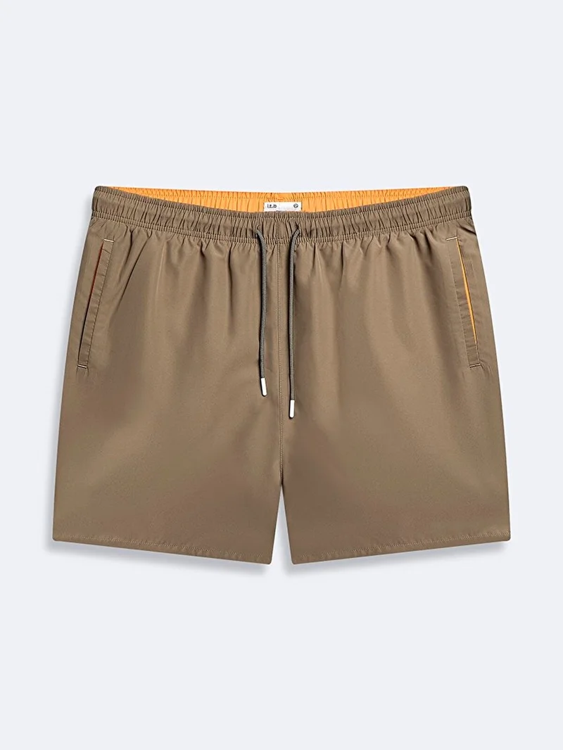 Men's Basic Regular Navy Blue Swim Shorts