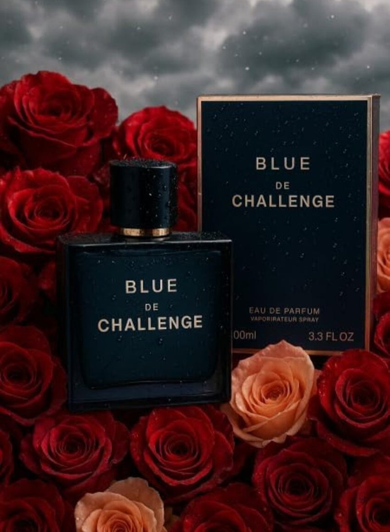 ميستيكال عطر بلو دي تشالنج أو دو بارفيوم 100 مل | عطر حمضي خشبي عطري طويل الثبات | عطر فاخر بنفحات العنبر والتوابل - Image 3