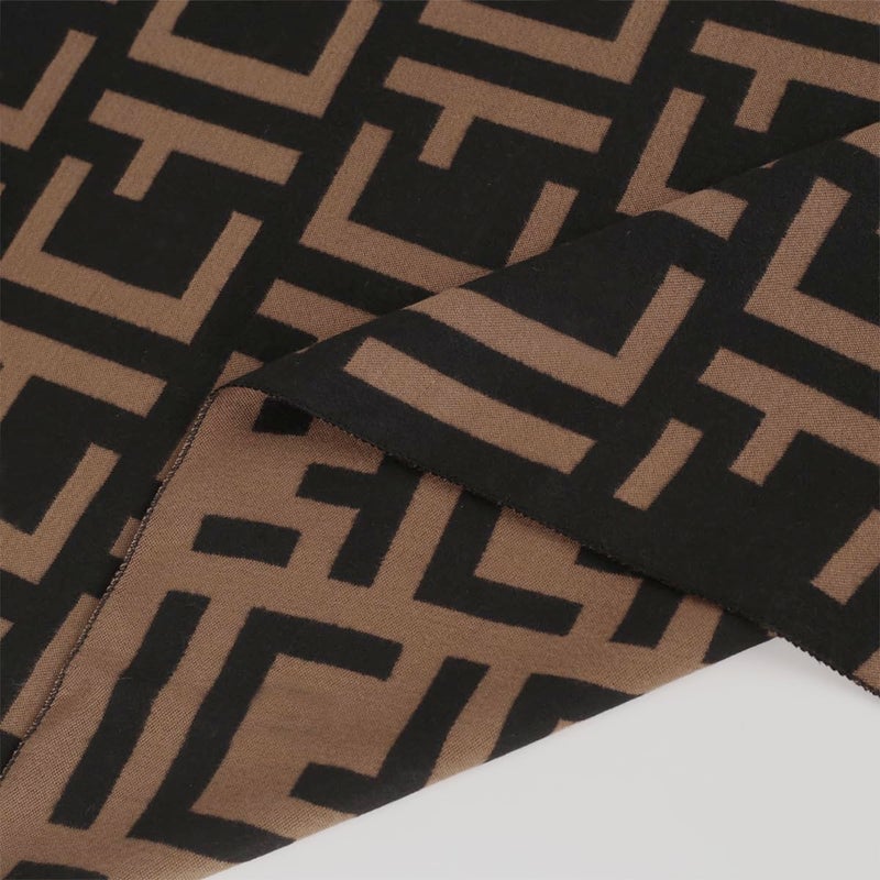 EXTREE Scarfs for Women Pashmina Silky Shawl Wrap for Evening Dressing Blanket Open Front Poncho Cape (AIG-dark brown-tan) - Image 3