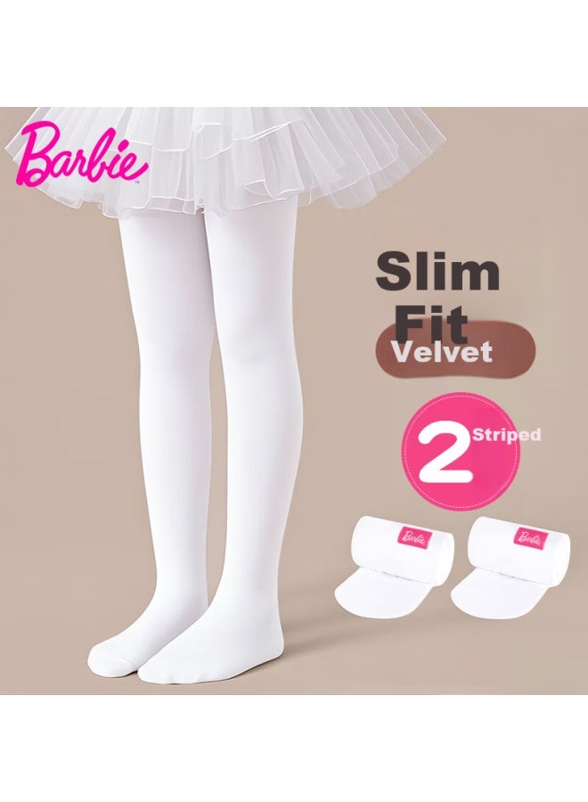 Barbie Children's Dance Tights Girls' Pantyhose Spring And Autumn Thin White Silk Stockings Practice Dance Special Summer Bottom Socks - Image 1