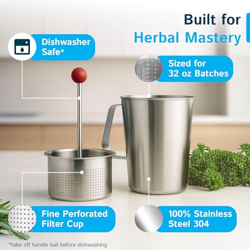 LETIME Multiuses Press - Tincture, Infused Oil, Infused Honey, Tea, Decoction, Herb Separation Press - Image 5