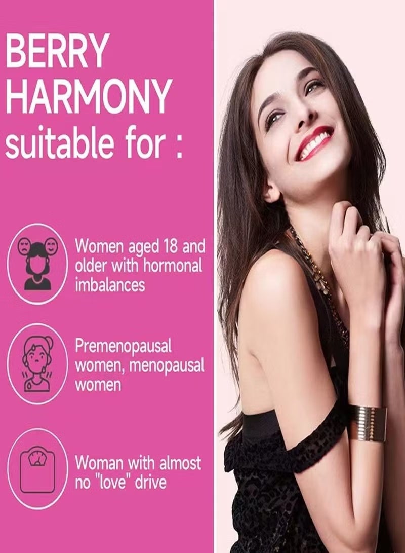 بيري هارموني مكمل غذائي مصمم خصيصًا لصحة المرأة،يدعم التوازن الهرموني.يساعد على تحسين صحة البشرة. يدعم تحسين اللياقة البدنية. - Image 3