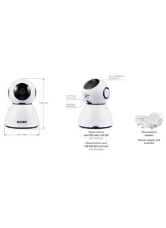 Vimar Vimar 46239.040A WiFi Motor Colour Camera Compatible with Alexa, HD Resolution 1080, Motion Sensor Functions and Notifications  - Image 4
