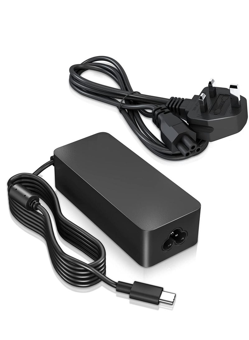 Ntech 65W/45W USB-C Type C Laptop Charger for Lenovo/Chromebook Thinkpad Yoga HP Chrome-book X360 Spectre X360 Dell/Xps/ASUS/ZenBook/Chromebook and More USB Type C Charging Note-book - Image 1