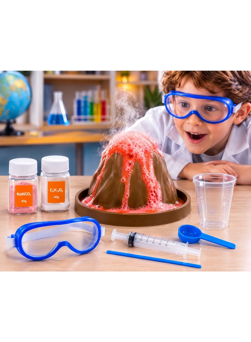 Volcano Science Experiment Kit For Kids, STEM Learning Educational Toy With Eruption Model And Experiment Tools, Ages 10+ - Image 1