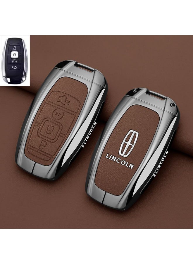 Lincoln High end car key protection case suitable for Lincoln adventurers, 24/25 Navigator Z, Navigator, and Aviator car key shell cases - Image 1