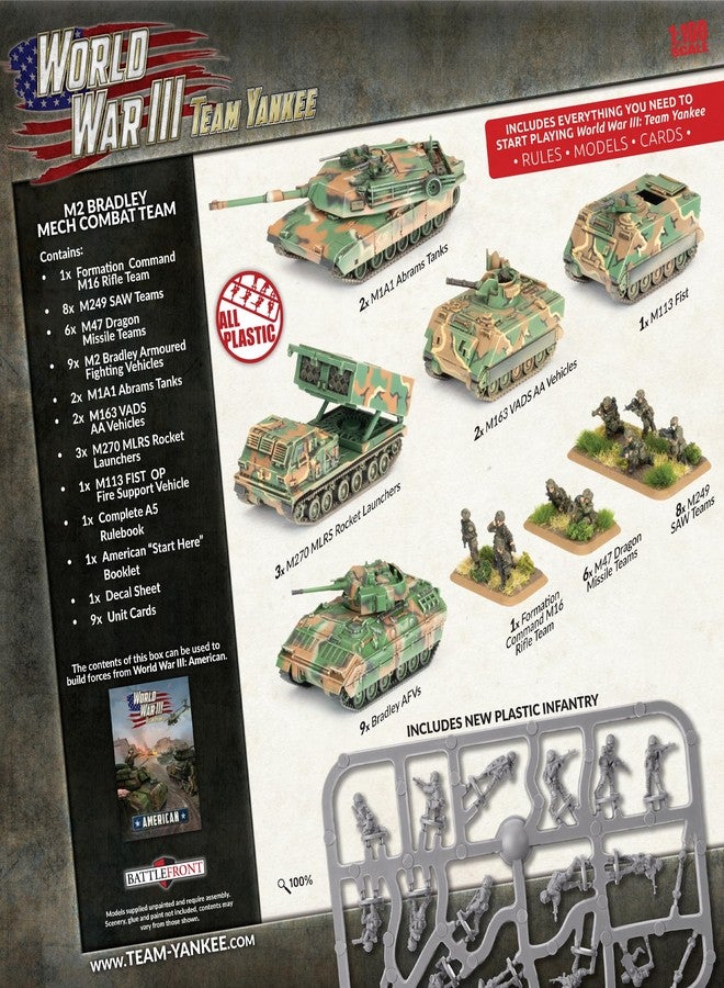 Flames of War - Team Yankee - American Starter Force M2 Bradley Mech Combat Team - Image 2