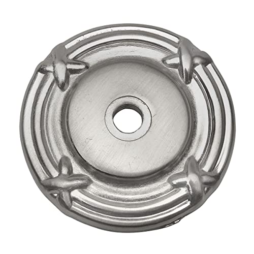 Cosmas 10 Pack - Cosmas 9468SN Satin Nickel Cabinet Hardware Knob Backplate/Back Plate - Image 1