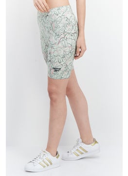 Reebok Women Sportswear Fit Pull-On Training Short, Light Sage Green  - Image 3