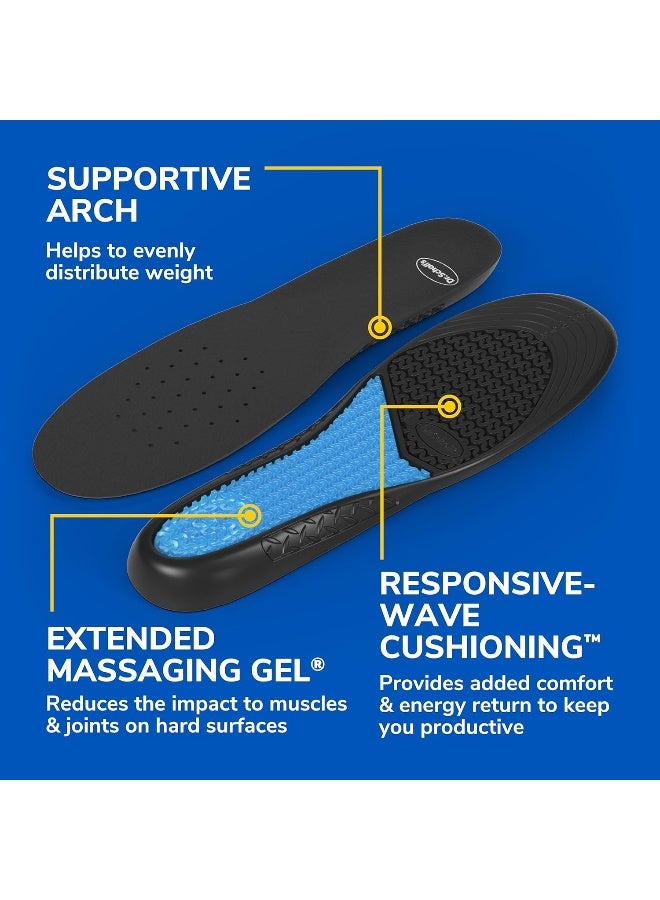 Dr. Scholl's Dr. Scholl's Work Massaging Gel, Advanced Insoles for Shoe Inserts, Standard, For Men, 1 Pair  - Image 5