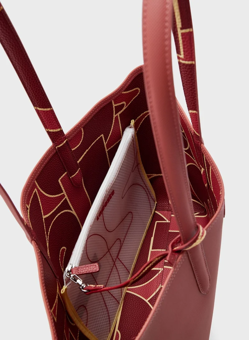 LACOSTE Top Handle Tote