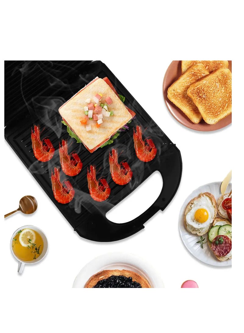 DISNIE Disnie Grill Maker with Non-Stick Plate, Handle Lock, Overheat Protection, Power On/Off Indicator, Grill Plate, Sandwich Maker, Panini Maker  - Image 1