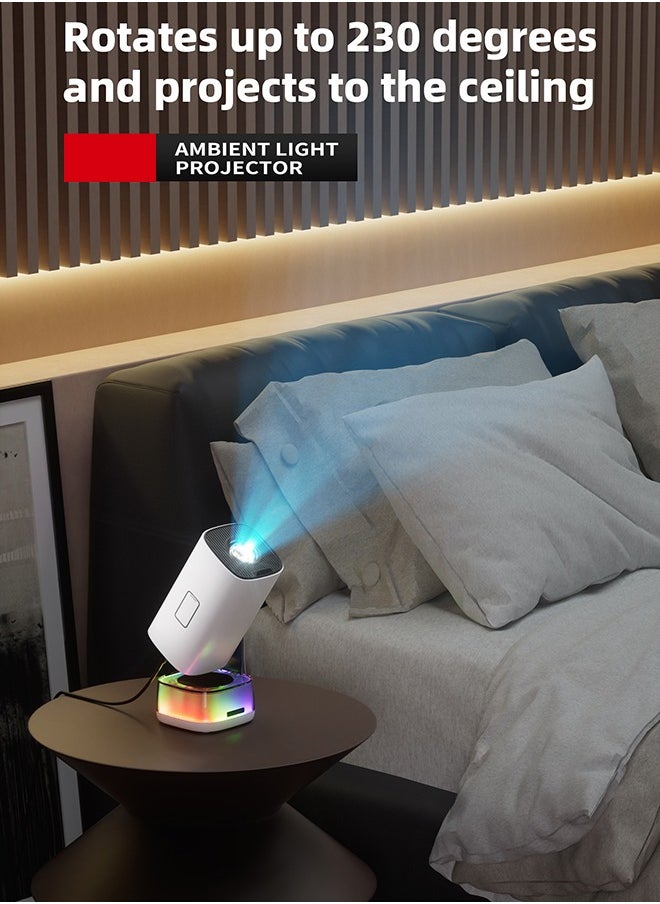 Generic [Netflix Licensed] 1080P Native Projector  Projector with WiFi and Bluetooth,4K 1080P Support Portable Projector Android13, 230° Rotatable Stand, Auto Keystone, Dust Removal and Heat Dissipation Design Compatible with Android/iOS/Windows/TV Stick/HDMI/USB/Game Controller  - Image 3