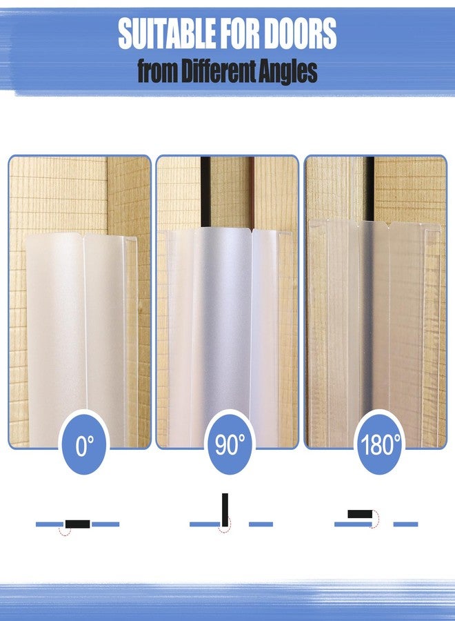 DBHXXMB-HH Finger Pinch Door Guard - Child Door Protector & Baby Proofing - 2 PCS Door Jam Shield Hinge Cover for 90 & 180 Degree Door Frames & Gates - Image 3