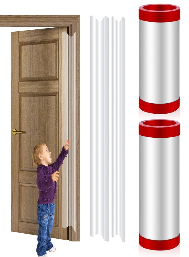 DBHXXMB-HH Finger Pinch Door Guard - Child Door Protector & Baby Proofing - 2 PCS Door Jam Shield Hinge Cover for 90 & 180 Degree Door Frames & Gates - Image 1