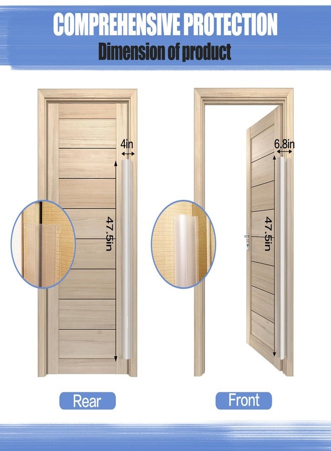 DBHXXMB-HH Finger Pinch Door Guard - Child Door Protector & Baby Proofing - 2 PCS Door Jam Shield Hinge Cover for 90 & 180 Degree Door Frames & Gates - Image 4