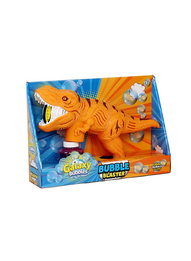 Galaxy Bubbles Dino Bubble T Rex Machine With 5 Blower, With Light And Music  - Image 1