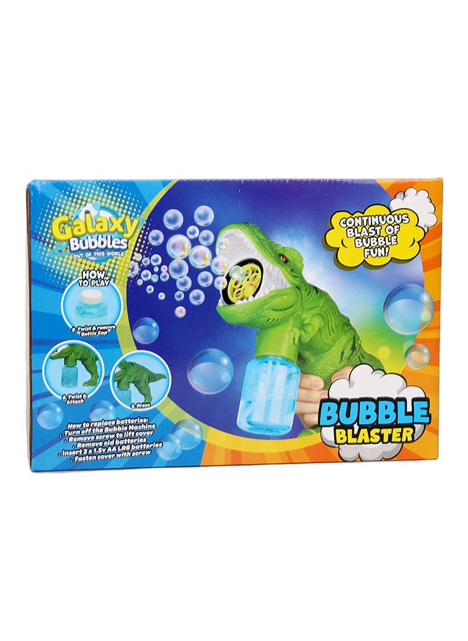 Galaxy Bubbles Dino Bubble T Rex Machine With 5 Blower, With Light And Music  - Image 3